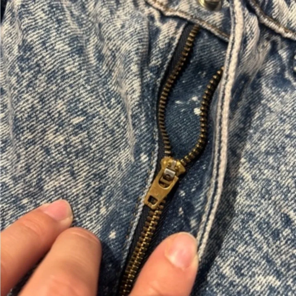 Women's Acid Wash Flared Jeans - Light Blue